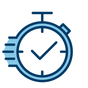 shadowbox-interface-faster-icon Stopwatch icon representing fast clinic onboarding and EHR system interfacing